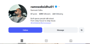Ramneek Sidhu Entrepreneur Instagram
